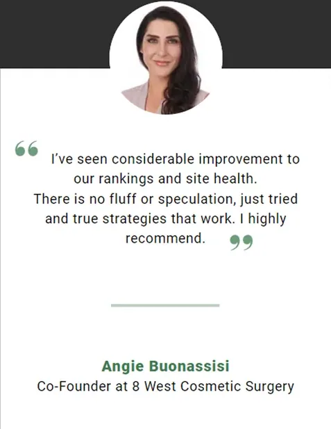 Μαρτυρία της Angie Buonassisi, συνιδρύτριας της 8 West Cosmetic Surgery